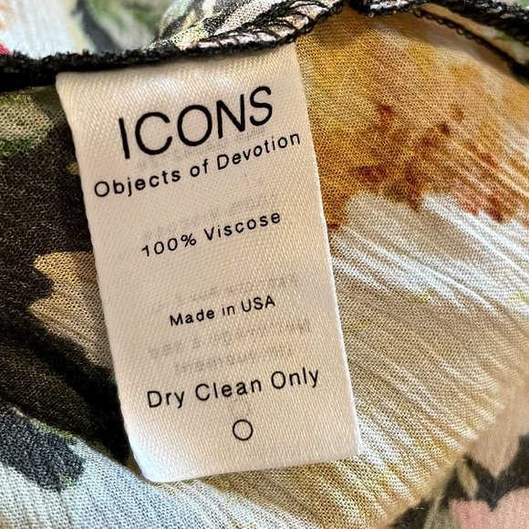 Icons Objects of Devotion Ruffle Lace Up Blouse Size Med. NWT! - Picture 9 of 9